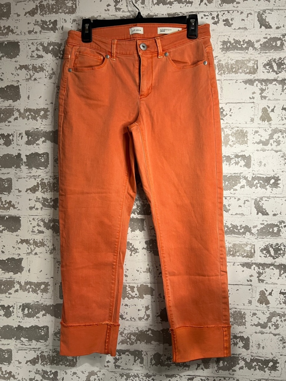 J. Jill Orange Cropped authentic fit  Jeans